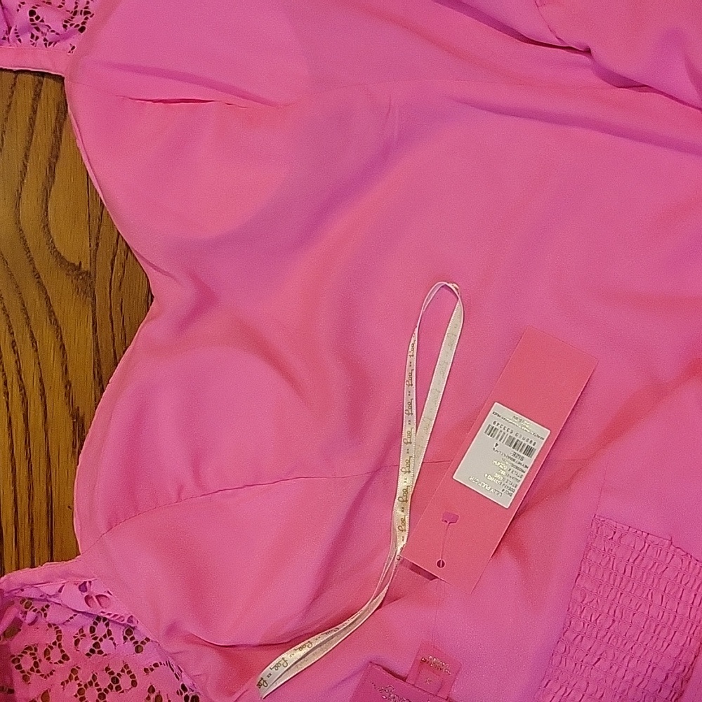 Lilly Pulitzer Pink Lace Dress Size 4 NWT - Picture 6 of 8